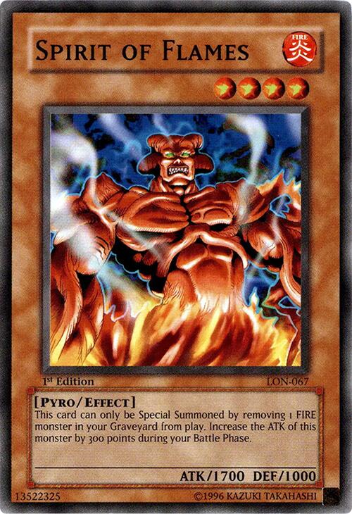 Spirit of Flames — Labyrinth of Nightmare (LON-067) Yu-Gi-Oh! card