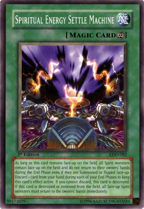 Spiritual Energy Settle Machine — Legacy of Darkness (LOD-082) Yu-Gi-Oh! card