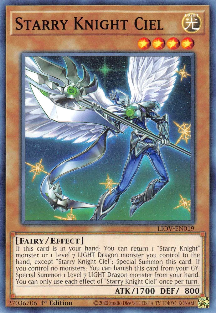 Starry Knight Ciel — Lightning Overdrive (LIOV-019) Yu-Gi-Oh! card Image principale du produit