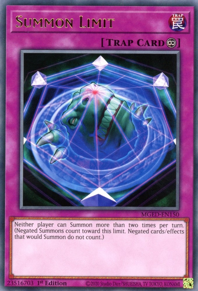 Summon Limit — Maximum Gold: El Dorado (MGED-150) Yu-Gi-Oh! card Image principale du produit