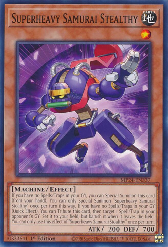 Superheavy Samurai Stealthy — 25th Anniversary Tin: Dueling Mirrors (MP24-337) Yu-Gi-Oh! card