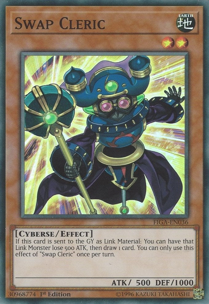 Swap Cleric — Fists of the Gadgets (FIGA-036) Yu-Gi-Oh! card Immagine principale del prodotto