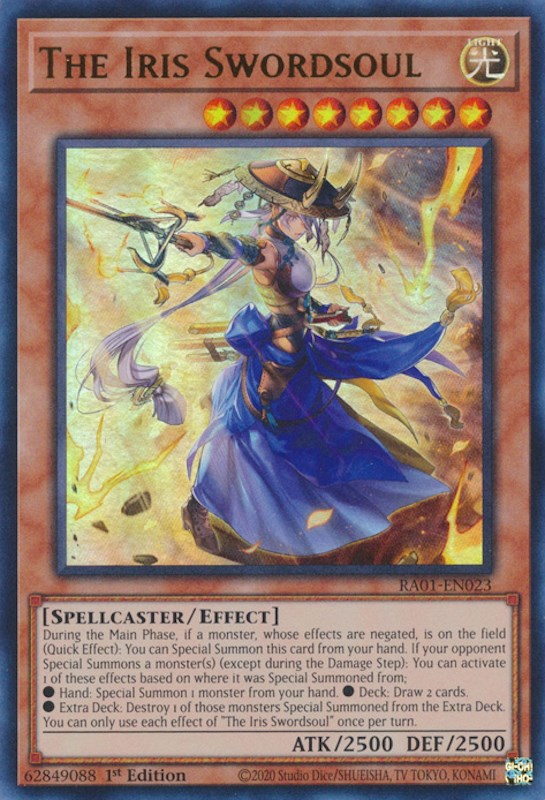 The Iris Swordsoul — 25th Anniversary Rarity Collection (RA01-023) Yu-Gi-Oh! card Hauptbild