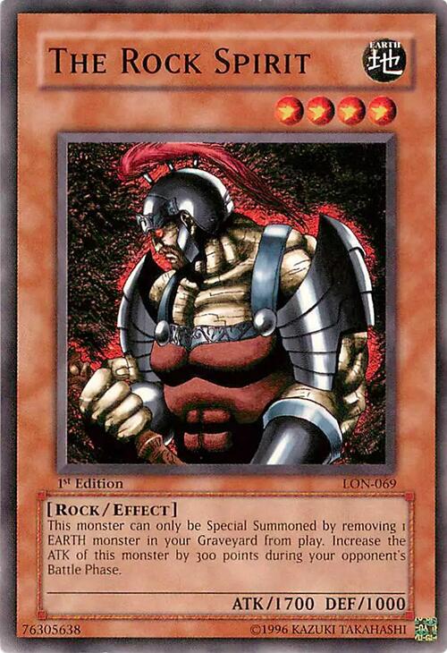 The Rock Spirit — Labyrinth of Nightmare (LON-069) Yu-Gi-Oh! card Imagen principal del producto