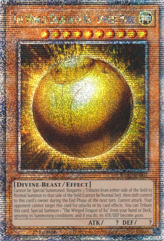 The Winged Dragon of Ra - Sphere Mode — 25th Anniversary Rarity Collection (RA01-007) Yu-Gi-Oh! card