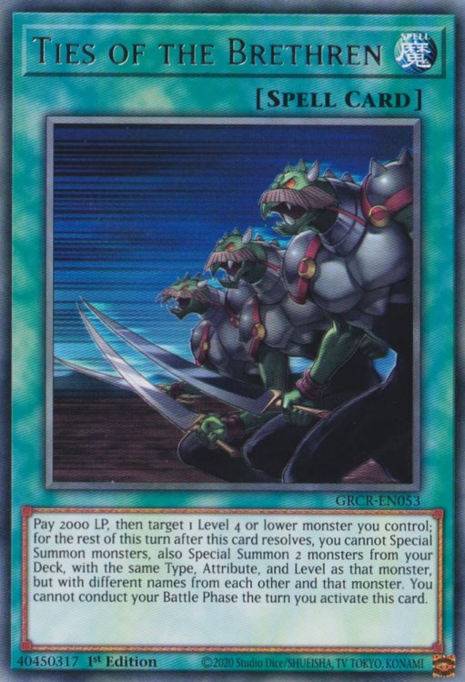 Ties of the Brethren — The Grand Creators (GRCR-053) Yu-Gi-Oh! card Image principale du produit