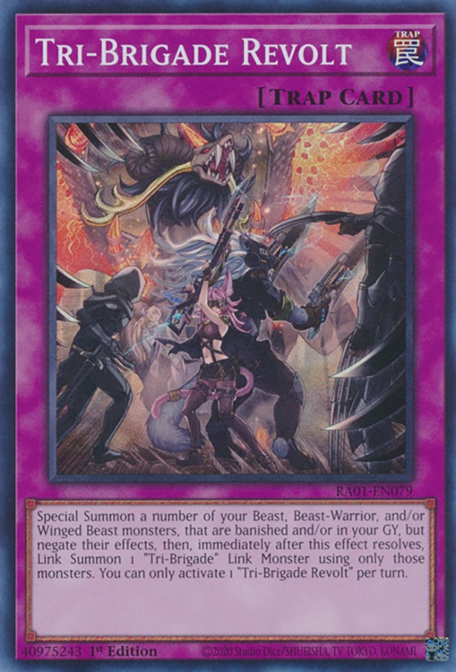 Tri-Brigade Revolt — 25th Anniversary Rarity Collection (RA01-079) Yu-Gi-Oh! card