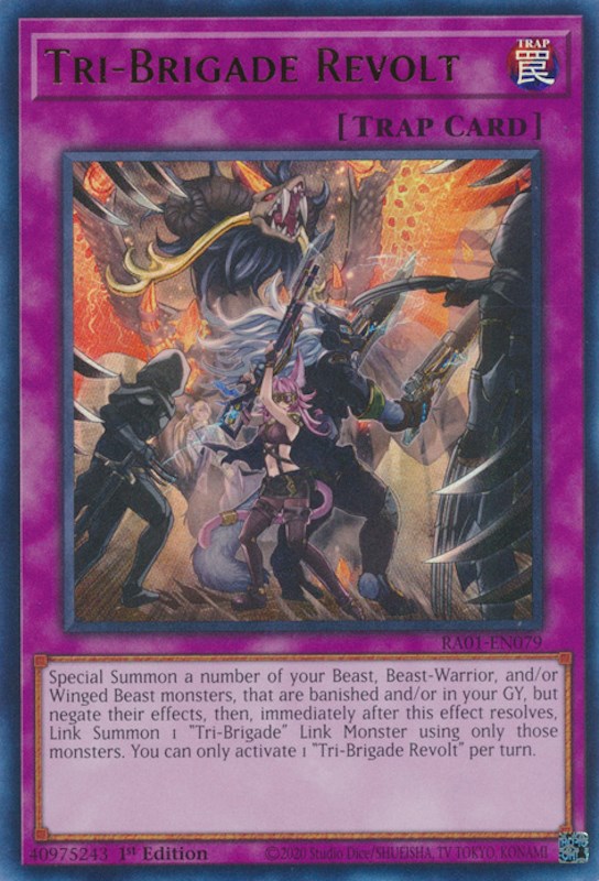 Tri-Brigade Revolt — 25th Anniversary Rarity Collection (RA01-079) Yu-Gi-Oh! card