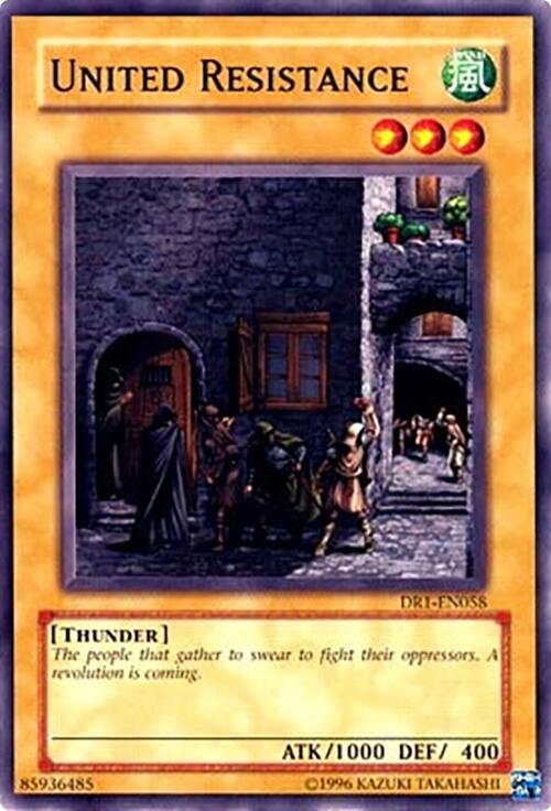 United Resistance — Dark Revelation 1 (DR1-058) Yu-Gi-Oh! card