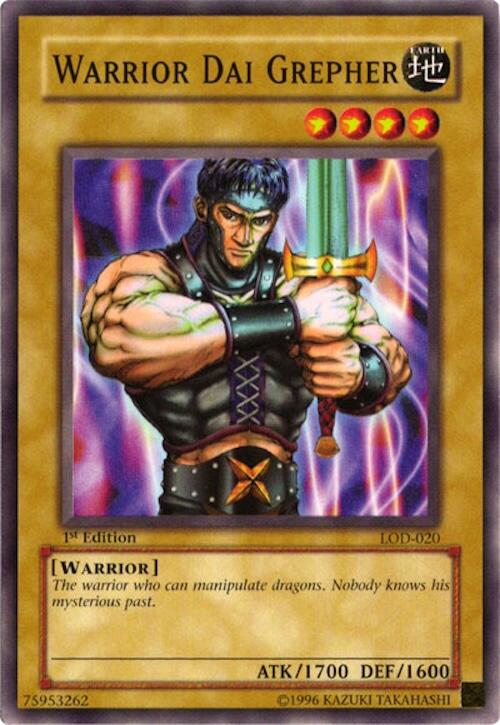 Warrior Dai Grepher — Legacy of Darkness (LOD-020) Yu-Gi-Oh! card Main image