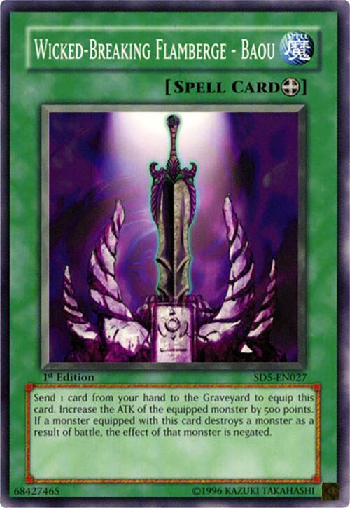 Wicked-Breaking Flamberge - Baou — Structure Deck: Warrior's Triumph (SD5-027) Yu-Gi-Oh! card Image principale du produit