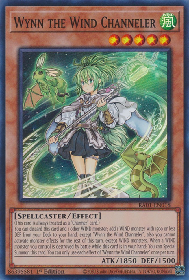Wynn the Wind Channeler — 25th Anniversary Rarity Collection (RA01-018) Yu-Gi-Oh! card
