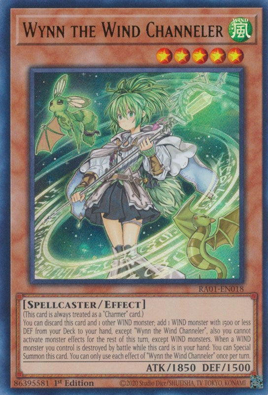 Wynn the Wind Channeler — 25th Anniversary Rarity Collection (RA01-018) Yu-Gi-Oh! card