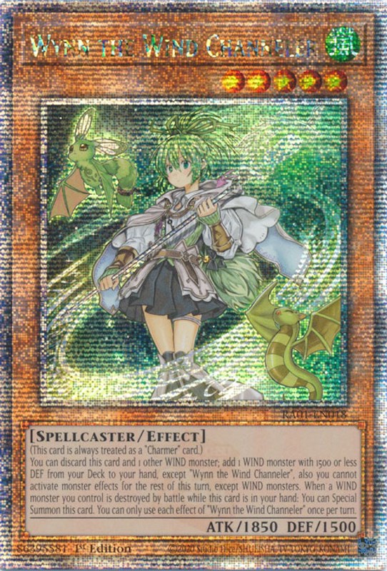 Wynn the Wind Channeler — 25th Anniversary Rarity Collection (RA01-018) Yu-Gi-Oh! card
