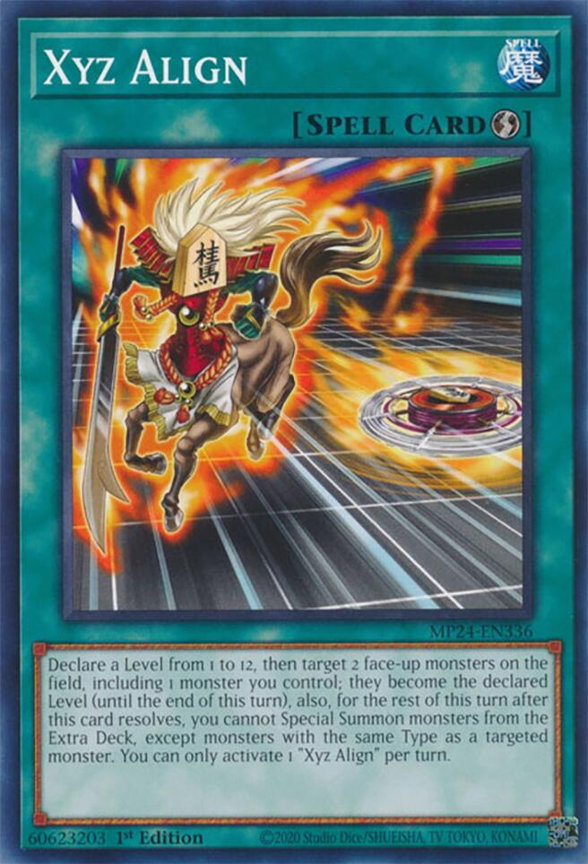 Xyz Align — 25th Anniversary Tin: Dueling Mirrors (MP24-336) Yu-Gi-Oh! card