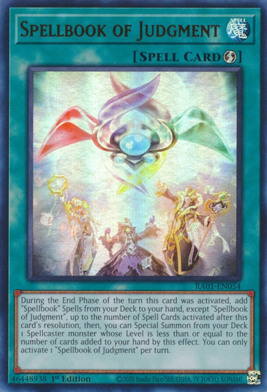 Spellbook of Judgment — 25th Anniversary Rarity Collection (RA01-054) Yu-Gi-Oh! card