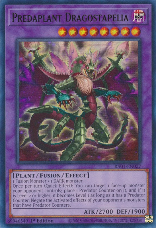 Predaplant Dragostapelia — 25th Anniversary Rarity Collection (RA01-027) Yu-Gi-Oh! card Immagine principale del prodotto