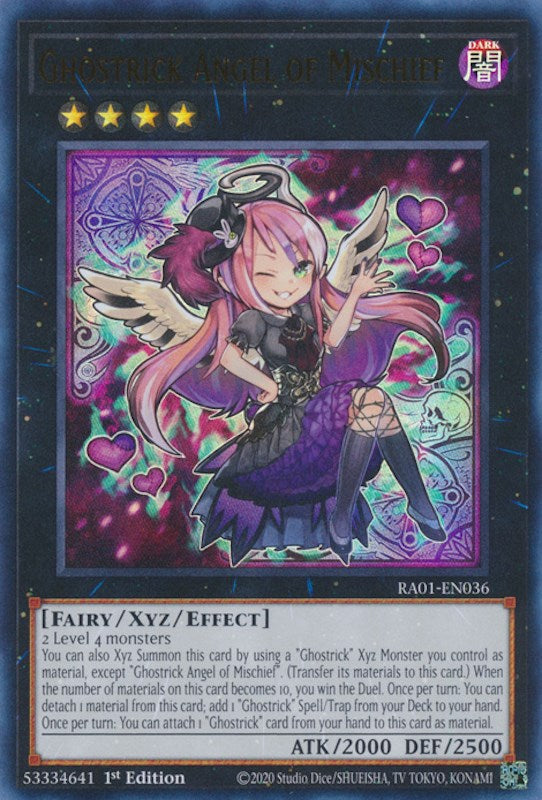 Ghostrick Angel of Mischief — 25th Anniversary Rarity Collection (RA01-036) Yu-Gi-Oh! card Image principale du produit