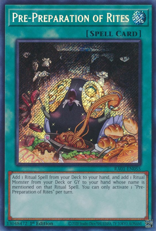 Pre-Preparation of Rites — 25th Anniversary Rarity Collection (RA01-055) Yu-Gi-Oh! card Immagine principale del prodotto