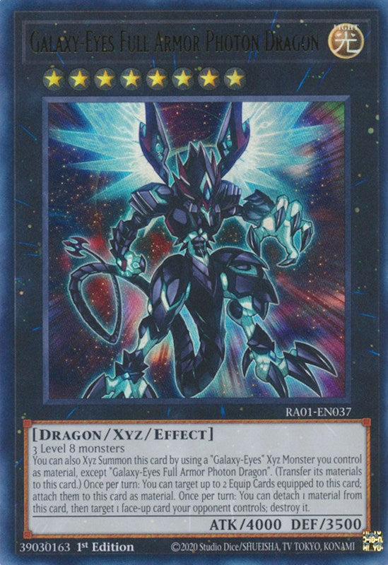 Galaxy-Eyes Full Armor Photon Dragon — 25th Anniversary Rarity Collection (RA01-037) Yu-Gi-Oh! card