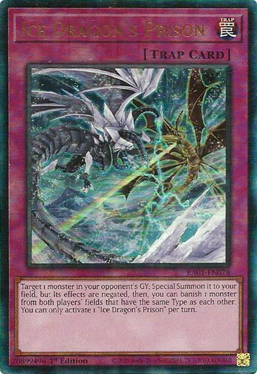 Ice Dragon's Prison — 25th Anniversary Rarity Collection (RA01-078) Yu-Gi-Oh! card