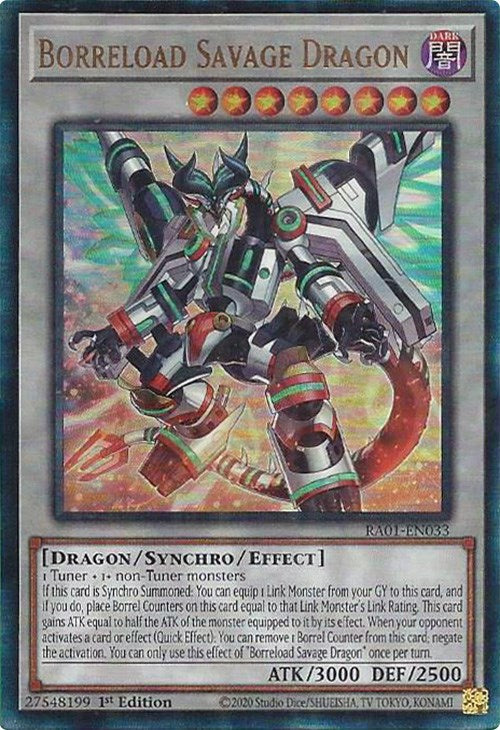 Borreload Savage Dragon — 25th Anniversary Rarity Collection (RA01-033) Yu-Gi-Oh! card