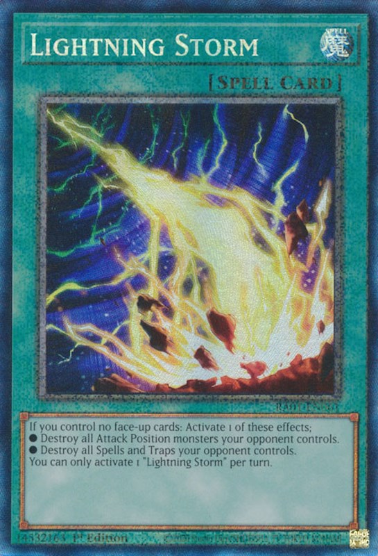 Lightning Storm — 25th Anniversary Rarity Collection (RA01-061) Yu-Gi-Oh! card