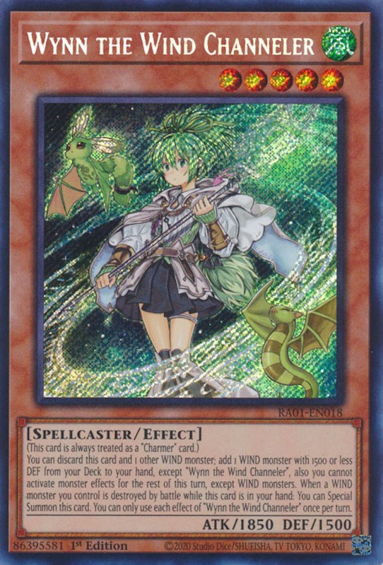 Wynn the Wind Channeler — 25th Anniversary Rarity Collection (RA01-018) Yu-Gi-Oh! card
