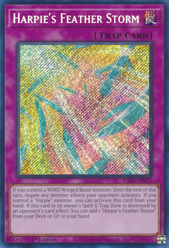Harpie's Feather Storm — 25th Anniversary Rarity Collection (RA01-073) Yu-Gi-Oh! card