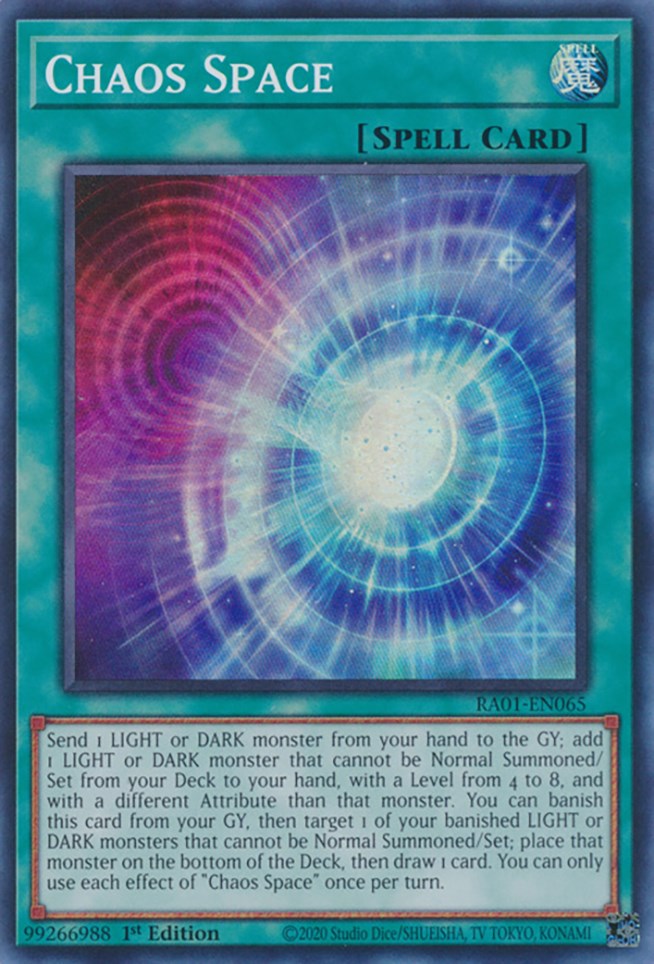 Chaos Space — 25th Anniversary Rarity Collection (RA01-065) Yu-Gi-Oh! card Main image