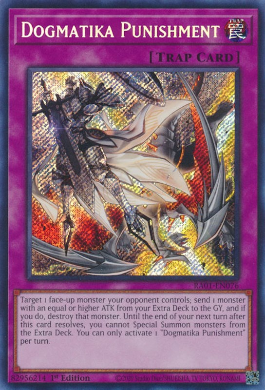 Dogmatika Punishment — 25th Anniversary Rarity Collection (RA01-076) Yu-Gi-Oh! card