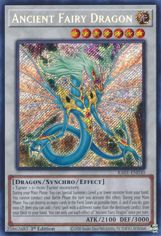 Ancient Fairy Dragon — 25th Anniversary Rarity Collection (RA01-030) Yu-Gi-Oh! card