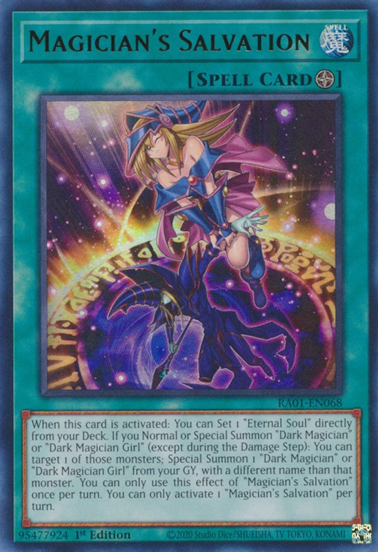 Magician's Salvation — 25th Anniversary Rarity Collection (RA01-068) Yu-Gi-Oh! card Hauptbild