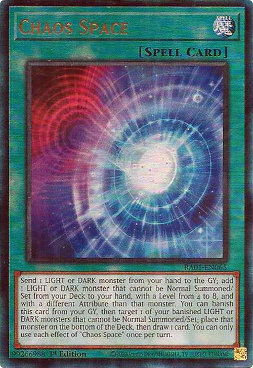 Chaos Space — 25th Anniversary Rarity Collection (RA01-065) Yu-Gi-Oh! card