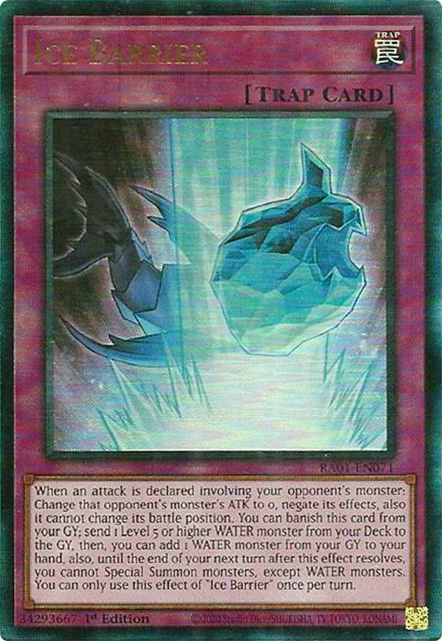 Ice Barrier — 25th Anniversary Rarity Collection (RA01-071) Yu-Gi-Oh! card Hoofdafbeelding