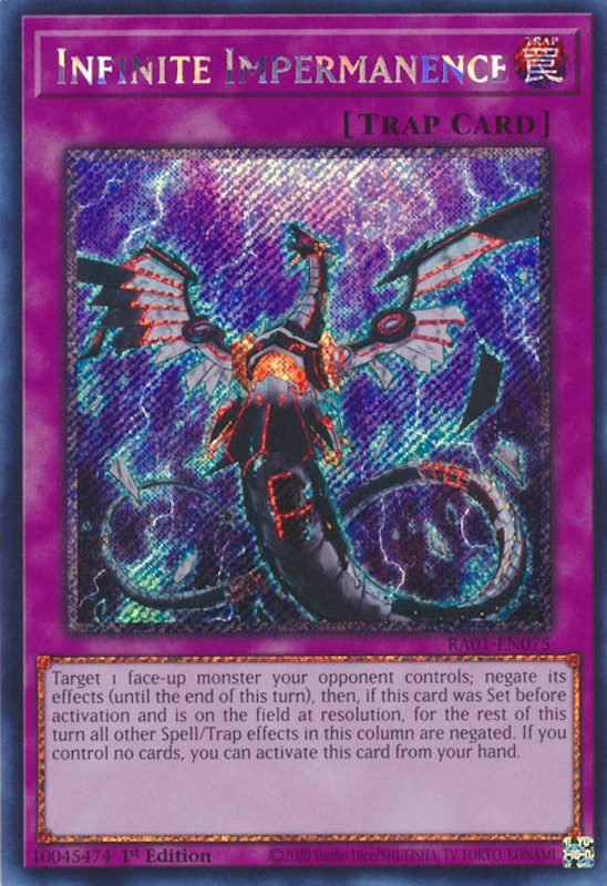 Infinite Impermanence — 25th Anniversary Rarity Collection (RA01-075) Yu-Gi-Oh! card Hoofdafbeelding