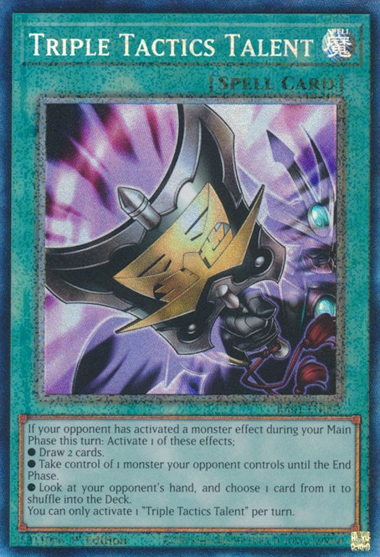 Triple Tactics Talent — 25th Anniversary Rarity Collection (RA01-063) Yu-Gi-Oh! card Hoofdafbeelding