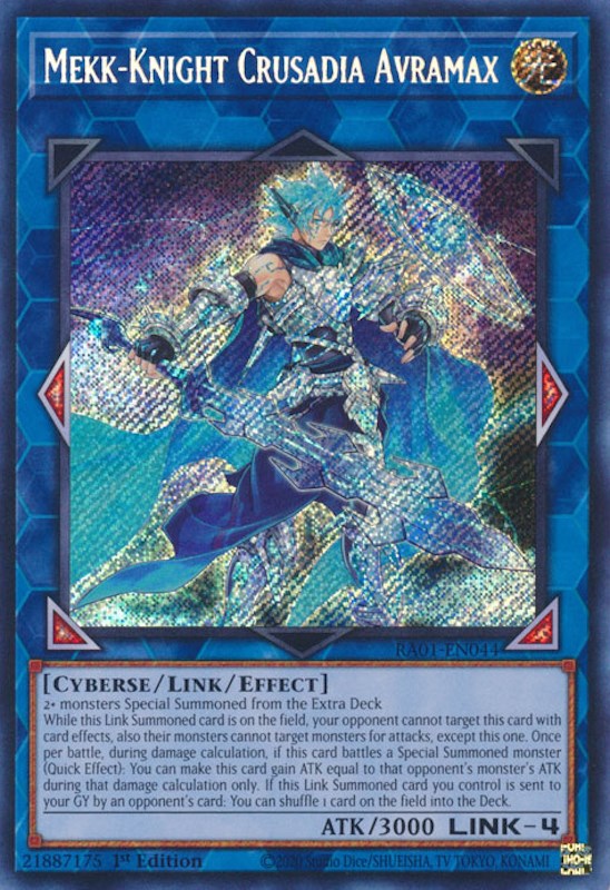 Mekk-Knight Crusadia Avramax — 25th Anniversary Rarity Collection (RA01-044) Yu-Gi-Oh! card Hoofdafbeelding