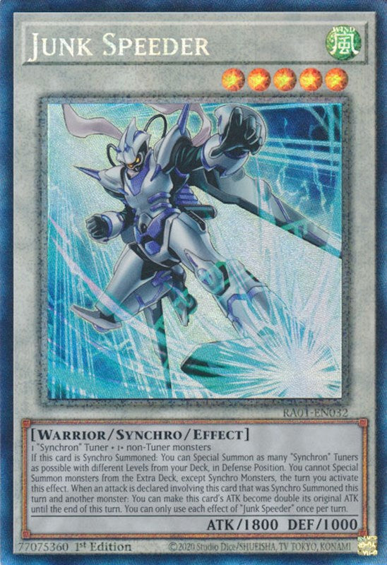 Junk Speeder — 25th Anniversary Rarity Collection (RA01-032) Yu-Gi-Oh! card Hoofdafbeelding