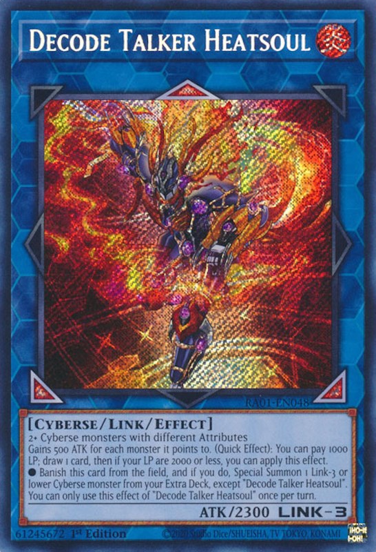 Decode Talker Heatsoul — 25th Anniversary Rarity Collection (RA01-048) Yu-Gi-Oh! card Hoofdafbeelding