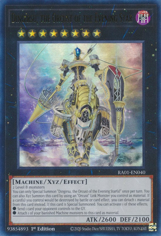 Dingirsu, the Orcust of the Evening Star — 25th Anniversary Rarity Collection (RA01-040) Yu-Gi-Oh! card