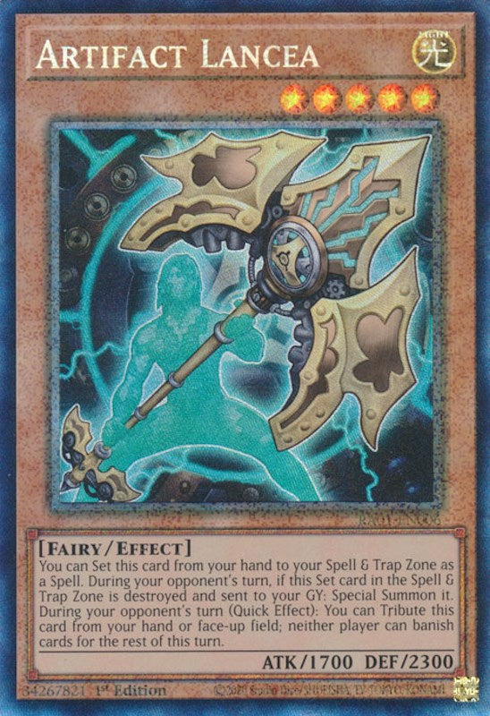 Artifact Lancea — 25th Anniversary Rarity Collection (RA01-006) Yu-Gi-Oh! card Hoofdafbeelding