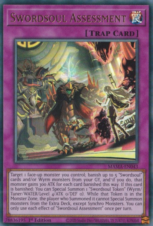 Swordsoul Assessment — Magnificent Mavens (MAMA-043) Yu-Gi-Oh! card Image principale du produit