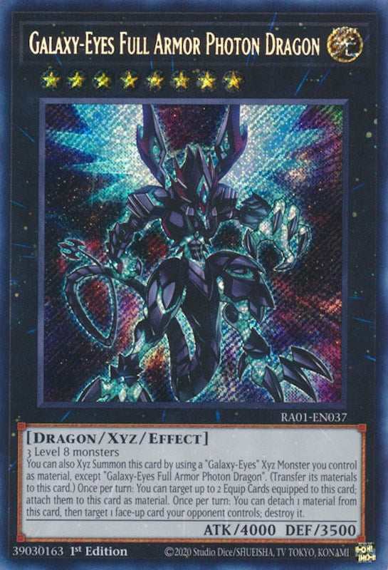 Galaxy-Eyes Full Armor Photon Dragon — 25th Anniversary Rarity Collection (RA01-037) Yu-Gi-Oh! card