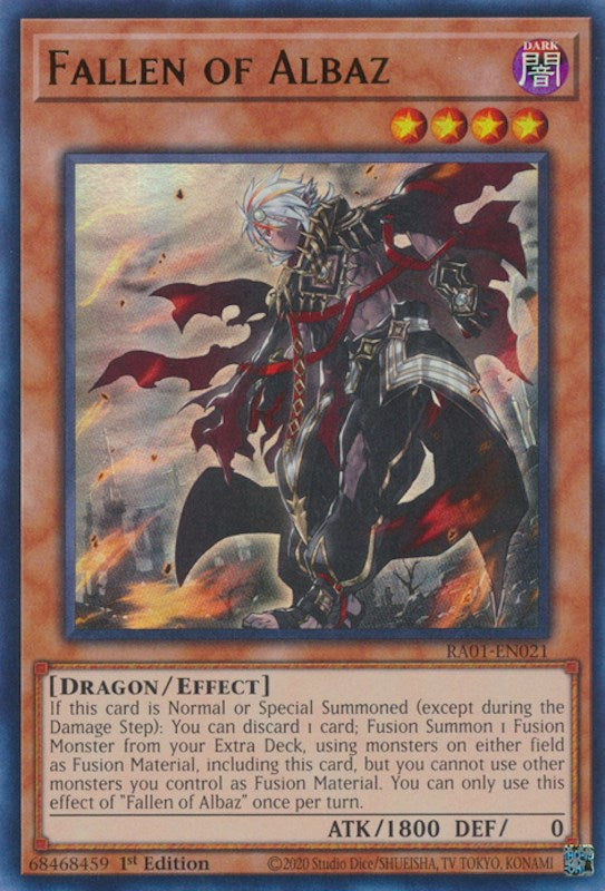 Fallen of Albaz — 25th Anniversary Rarity Collection (RA01-021) Yu-Gi-Oh! card Hauptbild