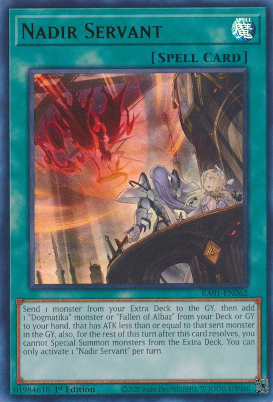 Nadir Servant — 25th Anniversary Rarity Collection (RA01-062) Yu-Gi-Oh! card