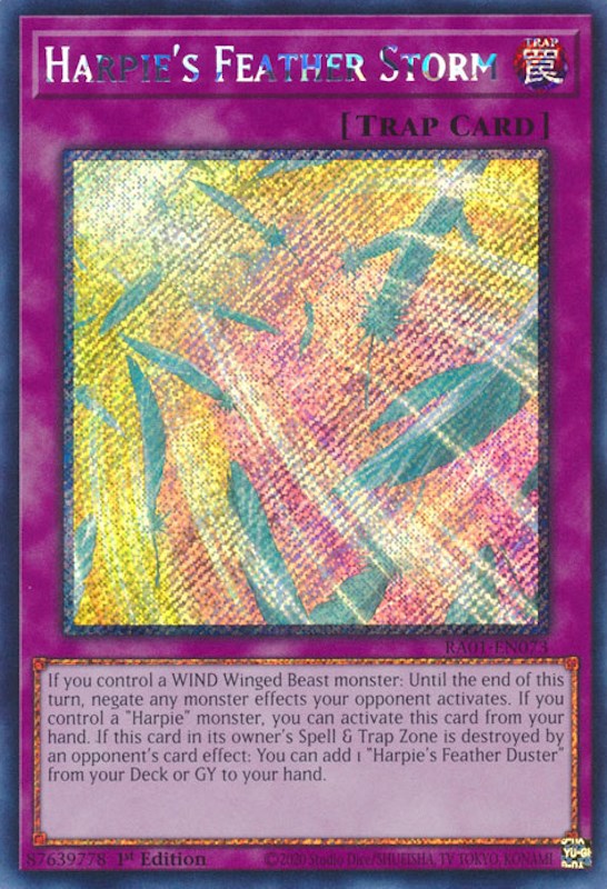 Harpie's Feather Storm — 25th Anniversary Rarity Collection (RA01-073) Yu-Gi-Oh! card
