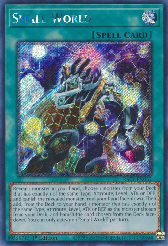 Small World — 25th Anniversary Rarity Collection (RA01-067) Yu-Gi-Oh! card