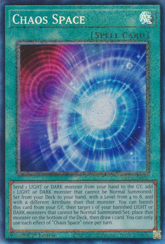 Chaos Space — 25th Anniversary Rarity Collection (RA01-065) Yu-Gi-Oh! card