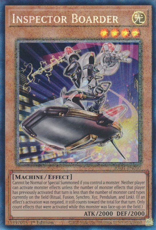 Inspector Boarder — 25th Anniversary Rarity Collection (RA01-010) Yu-Gi-Oh! card